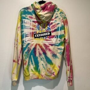 TRADITIONAL MILKS CENSORED OVERSIZED HOODIE SIZE SMALL